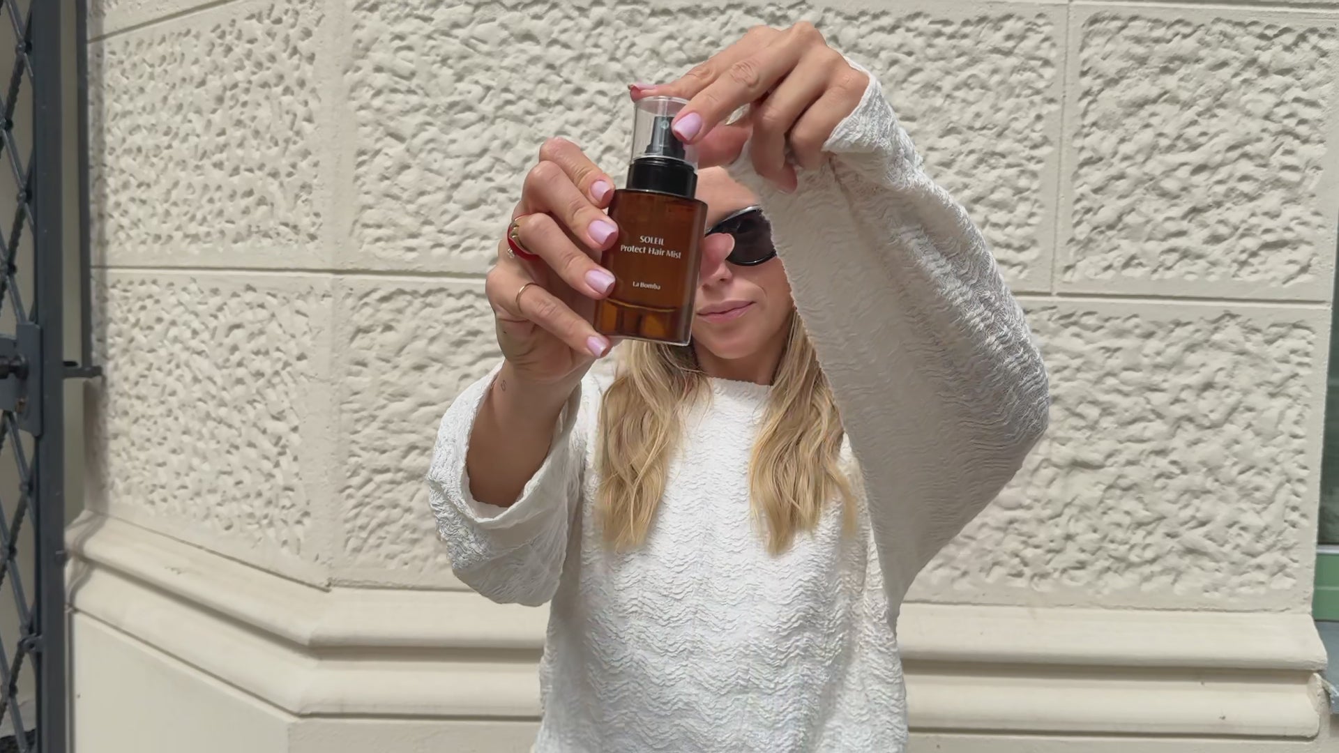 Video with text overlay