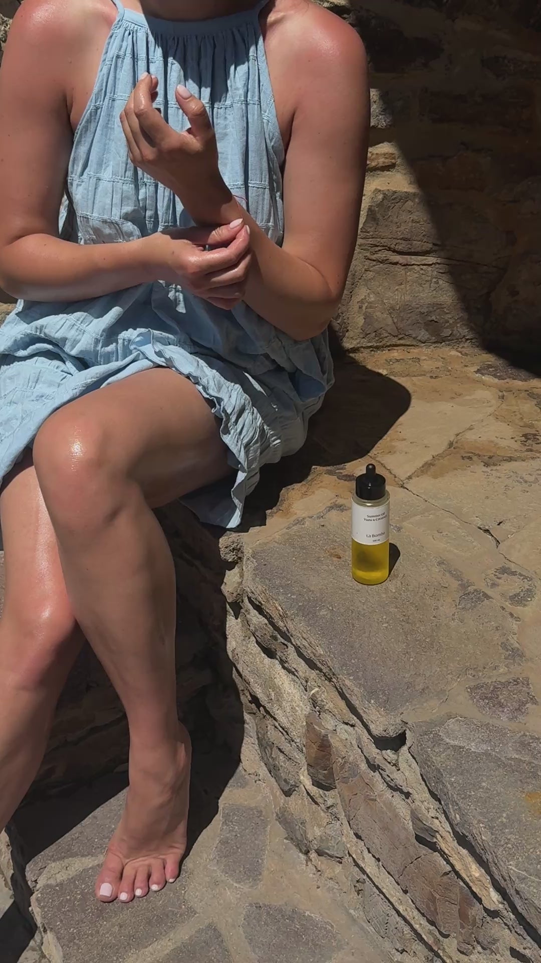 Video with text overlay